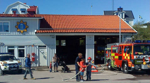 Invigning av den nya brandstationen i Marstrand